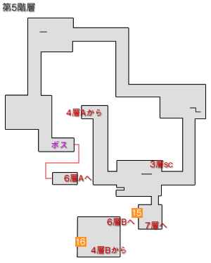 ムゲン地獄第5階層のマップ